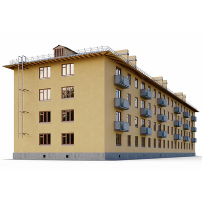 Brick Khrushchevka series 1-443 — View 2