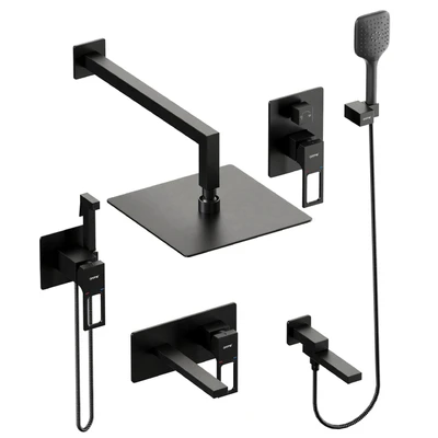 Gappo Shower Set Black Wall Mounted 001 — descargar