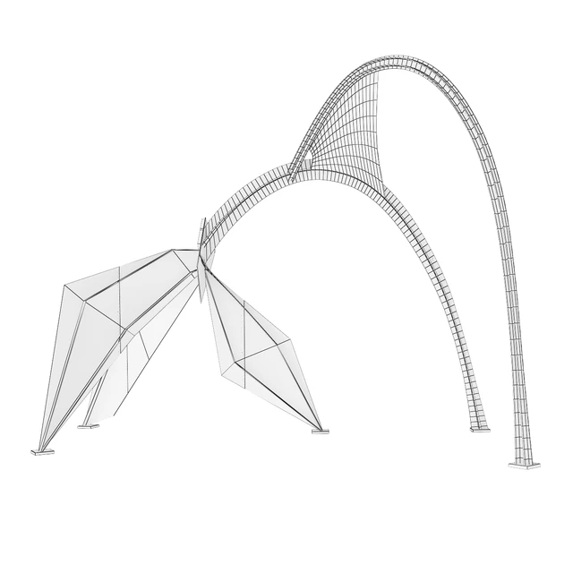 Скульптура Фламинго в г.Чикаго — Скачать