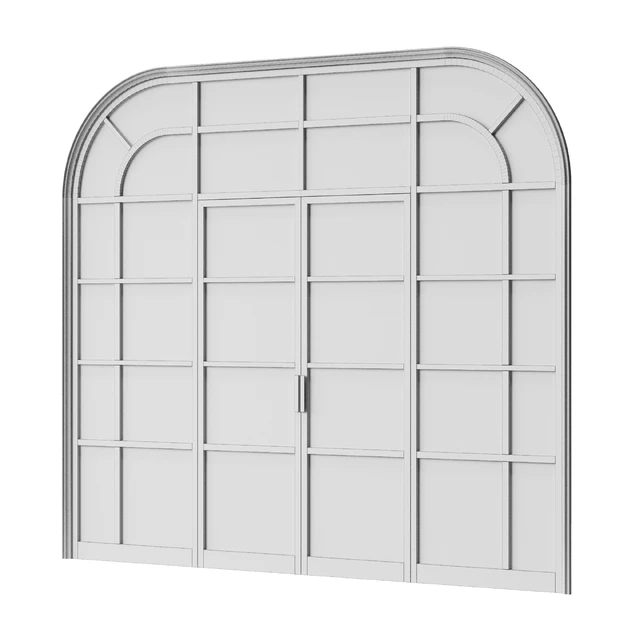 Межкомнатная распашная дверь с фрамугой — Скачать