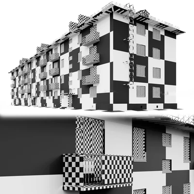 Brick Khrushchevka series 1-443 — View 3