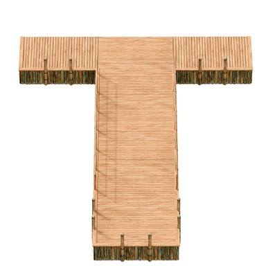 Wooden river pier — Ver 2