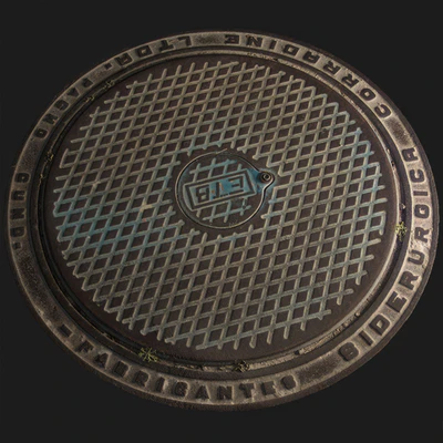 manhole cover 001 — download