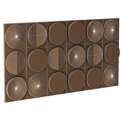 Wooddi 3D Blocks Wall Panel Сlock HLS6012-3A — View 2