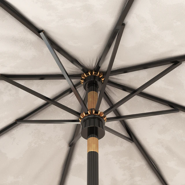 Scalloped umbrella and westport chaise — Download