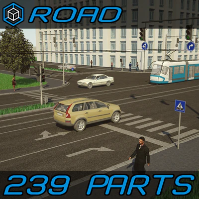 3d road elements pack — download