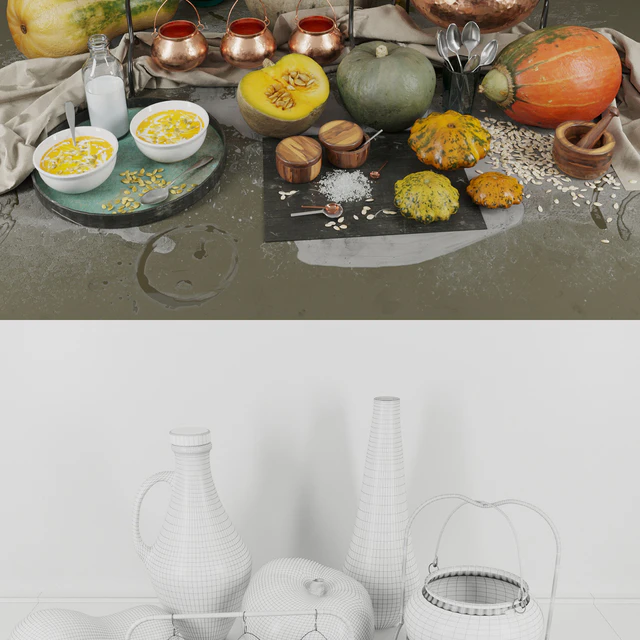 CGKIT — Decor set with pumpkins