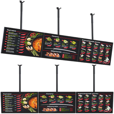 Information display on ceiling bracket — Ver 2