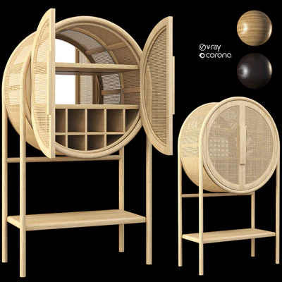 cane bar cabinet — download