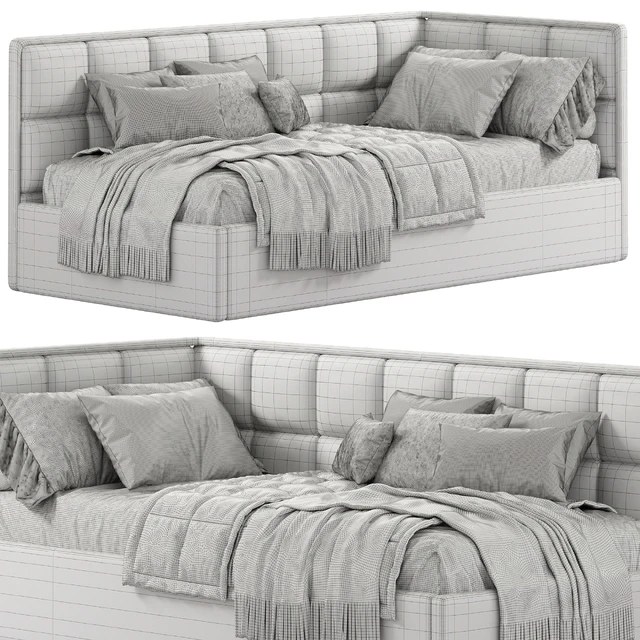 Детская мягкая кровать — Скачать