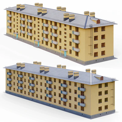 Brick Khrushchevka series 1-443 — View 6