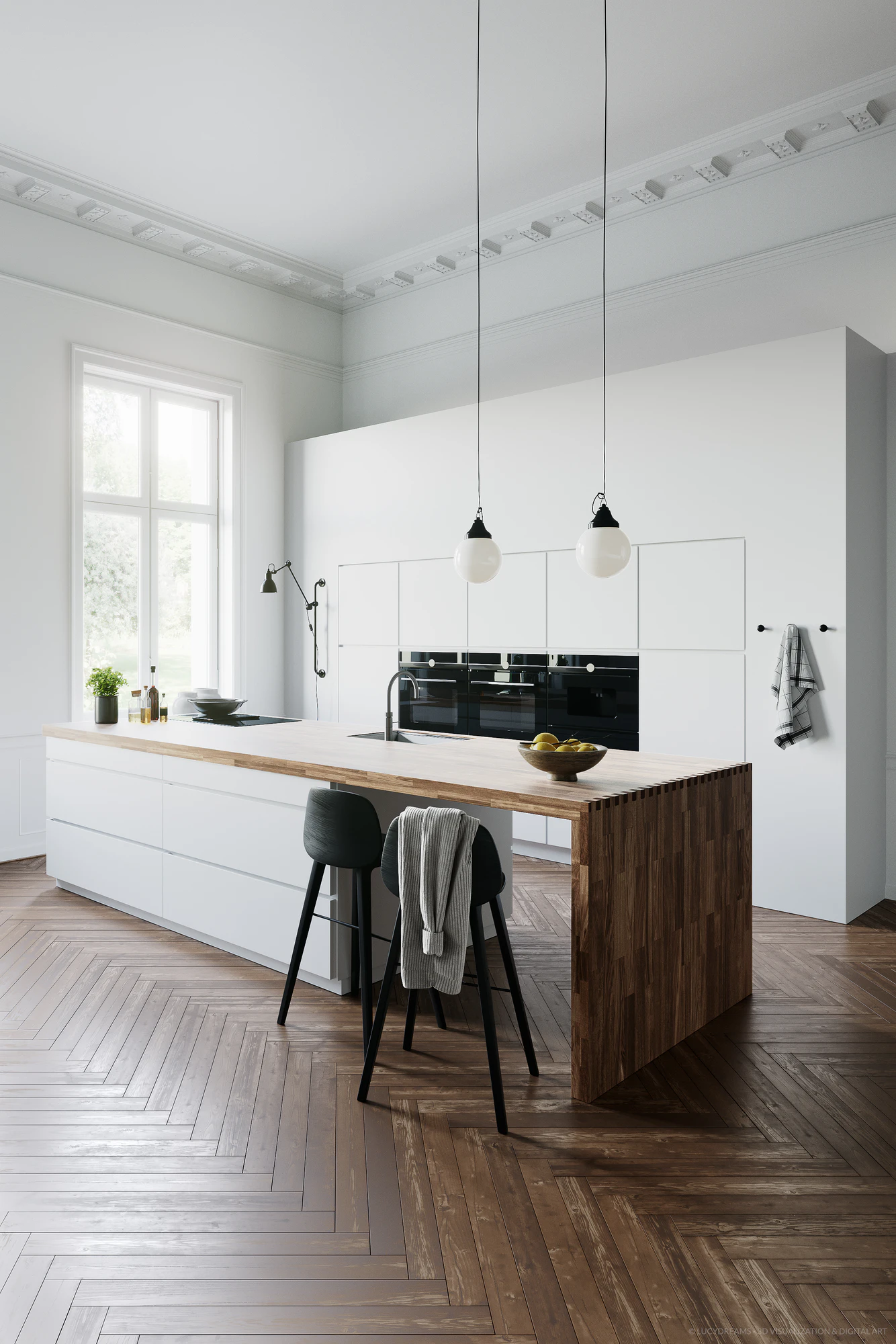 white kitchen by kvik — Download