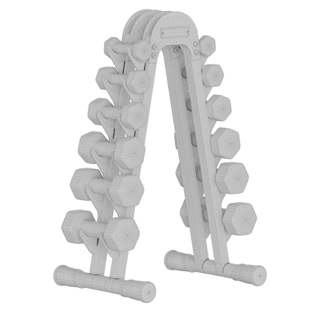 Стойка под гантели для фитнеса на 6 пар FLEXTER — Скачать