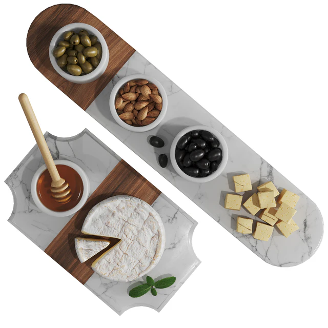 Set with white wine and snacks — Descargar