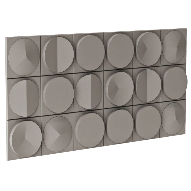 Wooddi 3D Blocks Wall Panel Сlock HLS6012-3A — Download