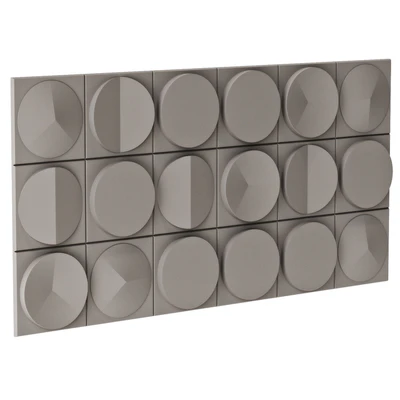 Wooddi 3D Blocks Wall Panel Сlock HLS6012-3A — download