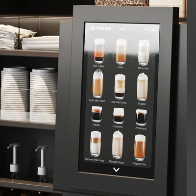 Coffee vending machine. Coffee to go. Self-service coffee shop. Vendor point — Вид 2