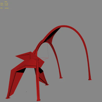 Скульптура Фламинго в г.Чикаго — Вид 4