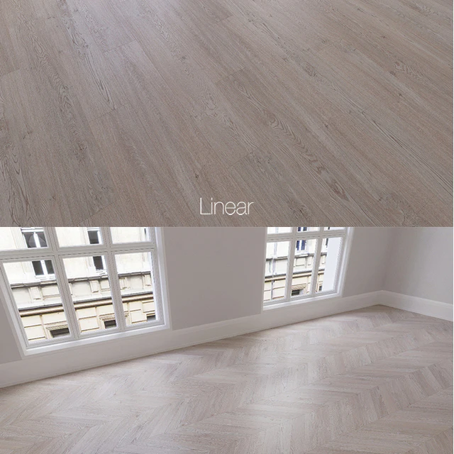 Паркет натуральный, дуб Снежный, 3 вида. Линейный, шеврон, елочка. — Скачать