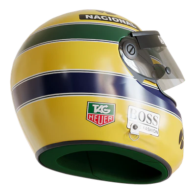 Шлем пилота формулы 1 Айртон Сенна 1988 — Вид 4