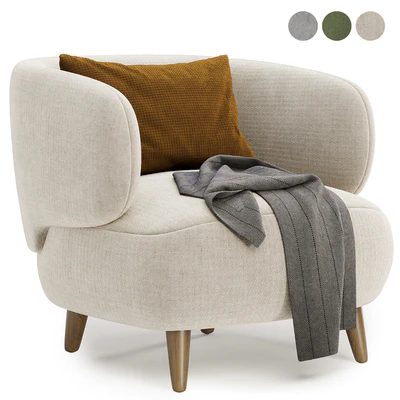 luisa fleece armchair — скачать