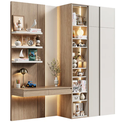 Шкаф детский модульный с письменным столом современный 23 — Вид 4