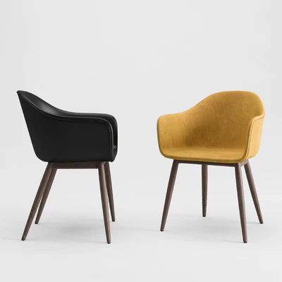 CGKIT — Harbor Chair Upholstery + Snaregade Table + Tr Bulb By Menu