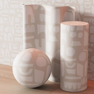 483 Paper Colliding Wallpaper by urbanroad 6 color options — Вид 4