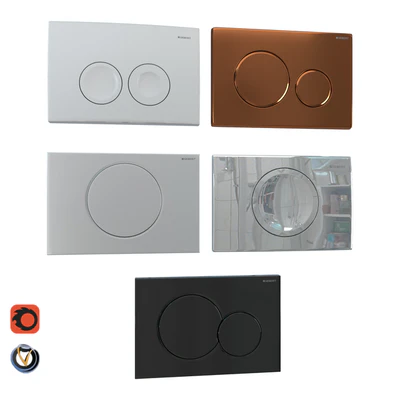 GEBERIT flush plates for installation 5 pcs. (part 1) — descargar