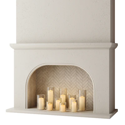 Камин со свечами — Вид 5