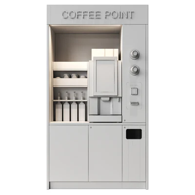 Coffee vending machine. Coffee to go. Self-service coffee shop. Vendor point — Вид 5