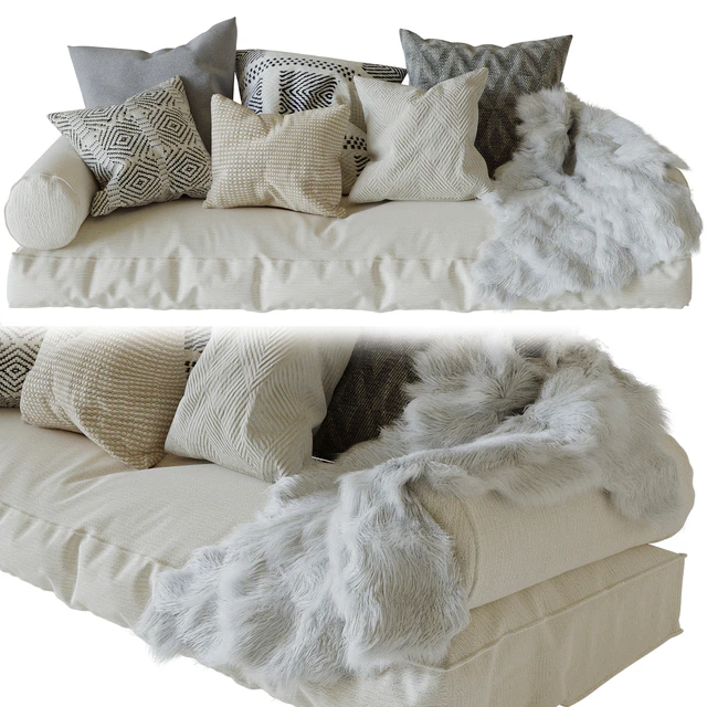 Декоративный мягкий уголок на подоконник 3 — Скачать