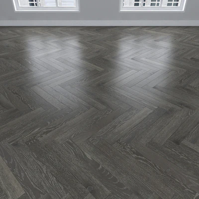 Parquet Oak gray, 3 types: herringbone, linear, chevron. — Ver 3