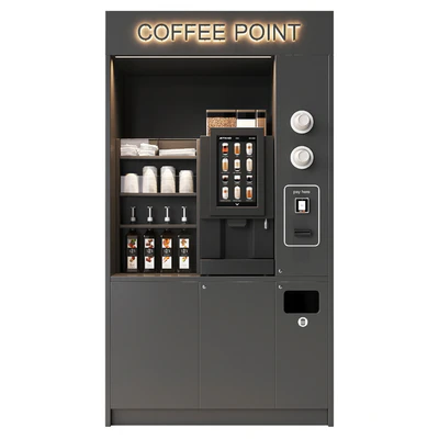 Coffee vending machine. Coffee to go. Self-service coffee shop. Vendor point — Вид 6