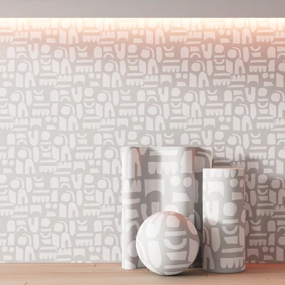 483 Paper Colliding Wallpaper by urbanroad 6 color options — Вид 6