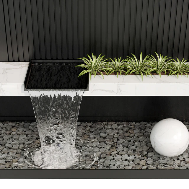 Modernist wall fountain 02 — Descargar