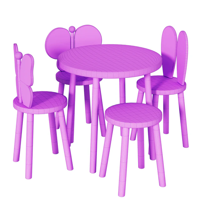 Table and chairs for childrens Avelart — Descargar