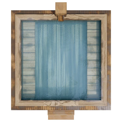 Square wooden font — Ver 3