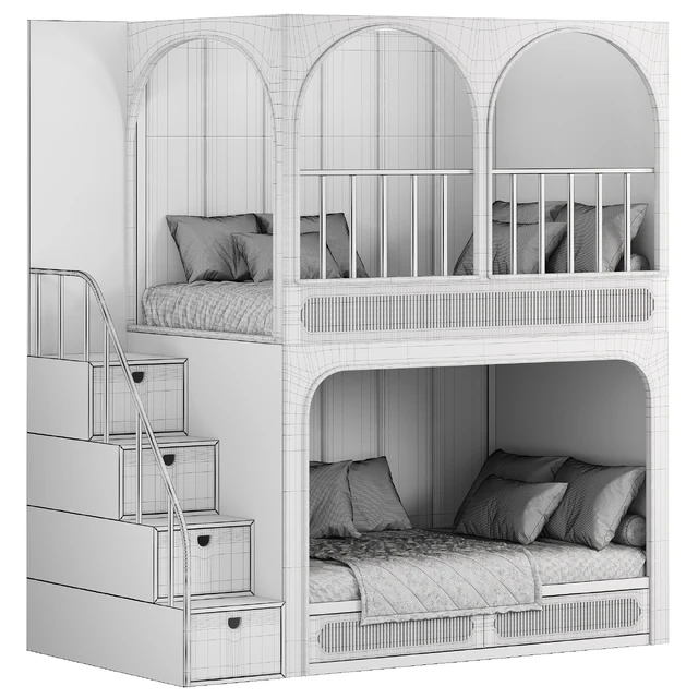 Designer two-level bed Kids room 19 — Descargar