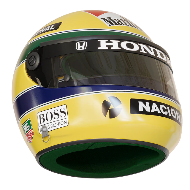 Шлем пилота формулы 1 Айртон Сенна 1988 — Скачать