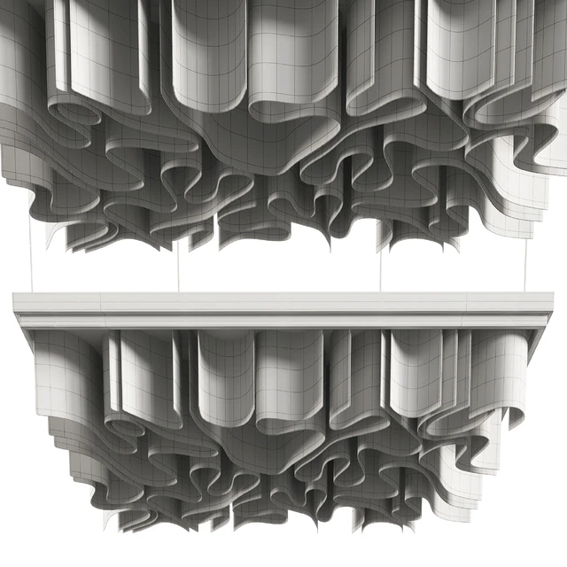 Декоративный потолок Wave ceiling — Скачать