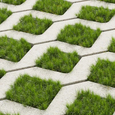 Collection plant vol 398 - grass - concrete - tileable — Ver 6
