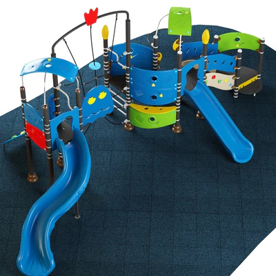 Kids playground equipment with slide climbing 09 — Ver 4