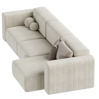 RIFF Sofa with chaise longue By NORR11 — Ver 6