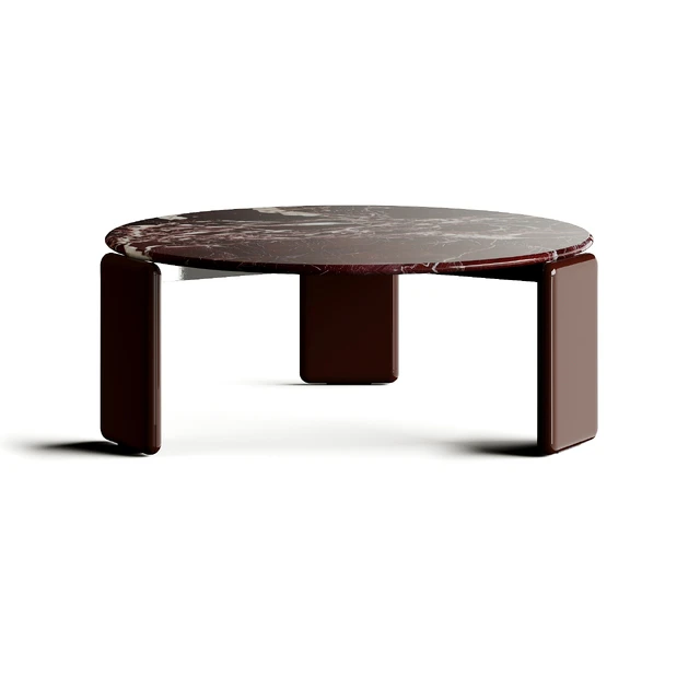 Minotti DRAKE Round Marble Solid Coffee Table — Скачать