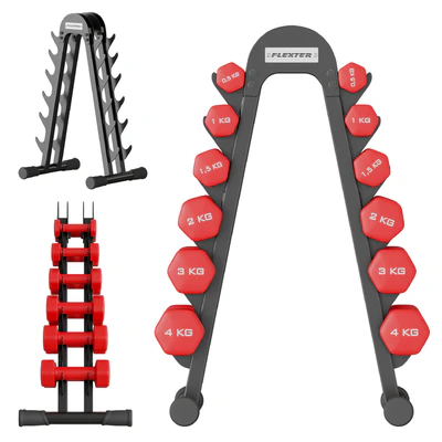 Стойка под гантели для фитнеса на 6 пар FLEXTER — Вид 7