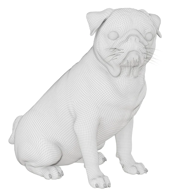 Realistic pug dog — Descargar