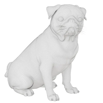 Realistic pug dog — Ver 7