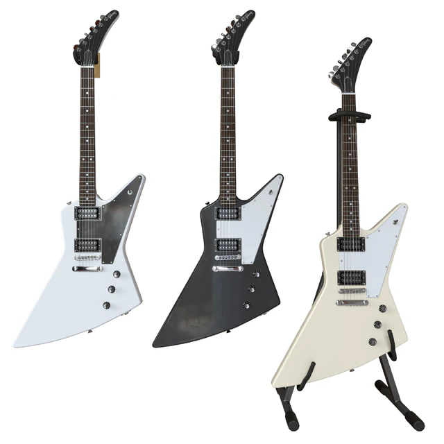 Gibson Explorer Electric Guitar - (White, Black, Beige) — Descargar