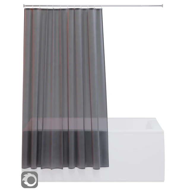 Bath curtain (shower) 200x200 cm (white, gray) — Descargar